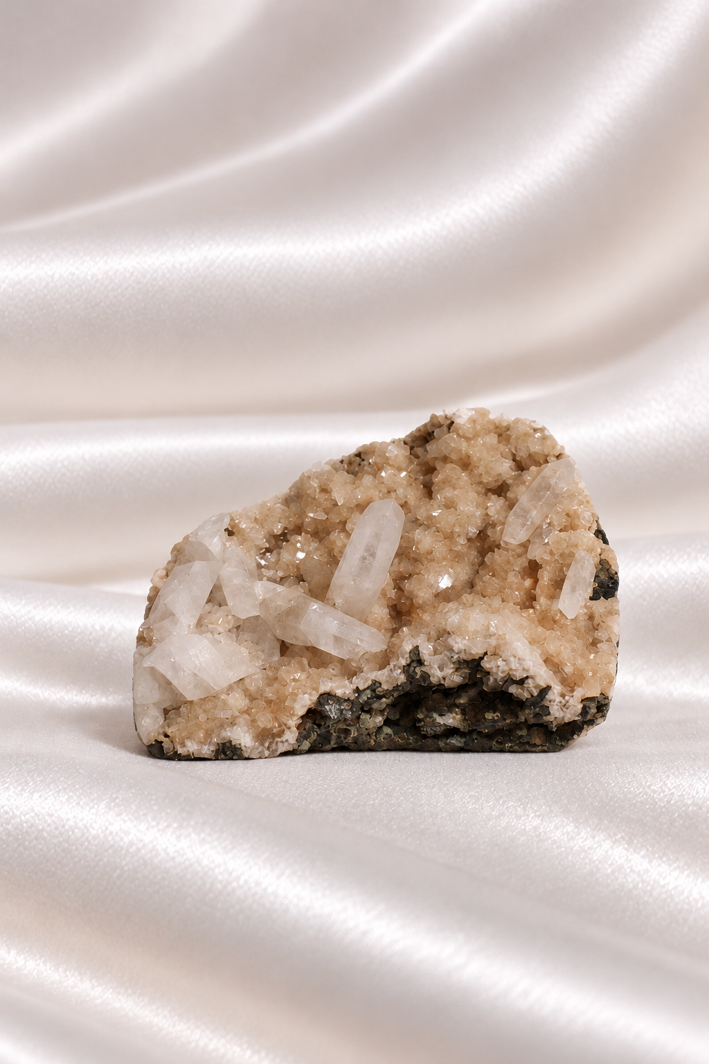 Heulandite withe Calcite Cluster - RARE #1