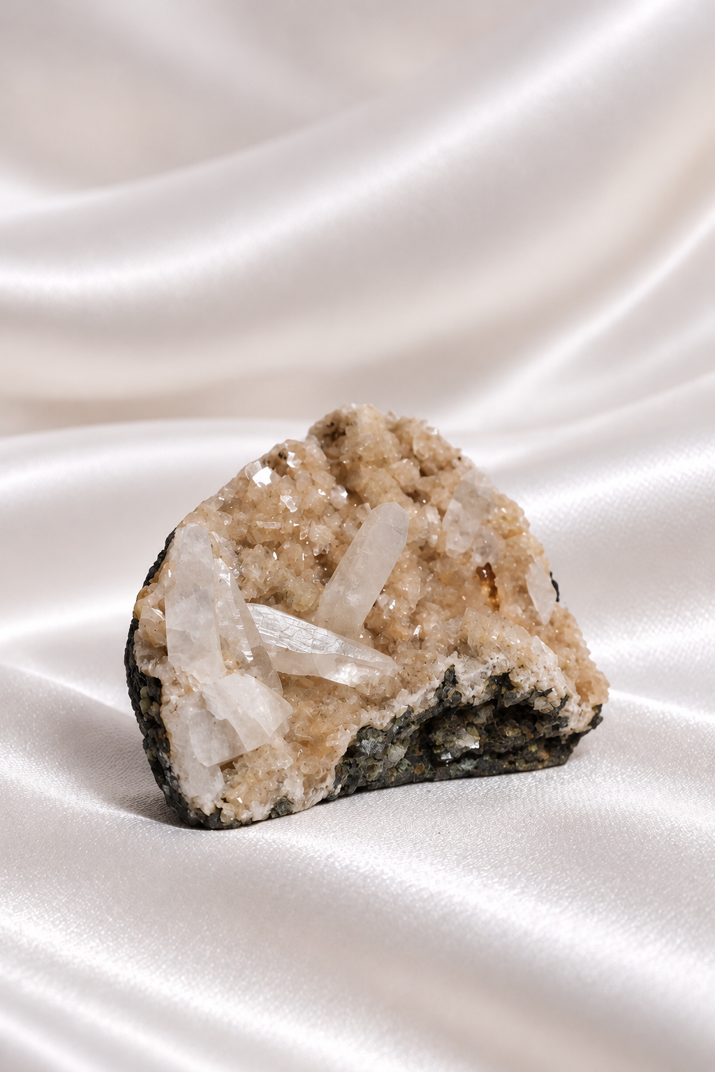 Heulandite withe Calcite Cluster - RARE #1