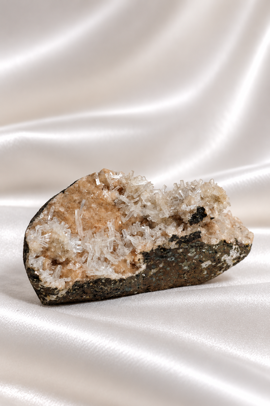 Heulandite withe Calcite Cluster - RARE #7