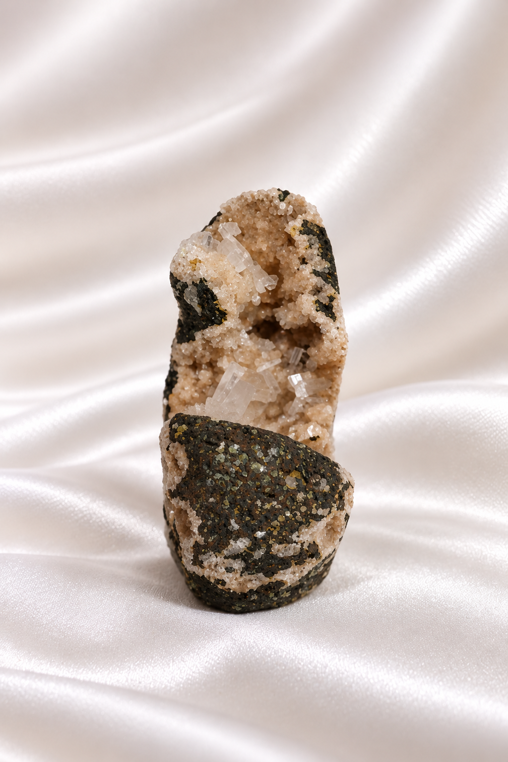 Heulandite withe Calcite Cluster - RARE #5
