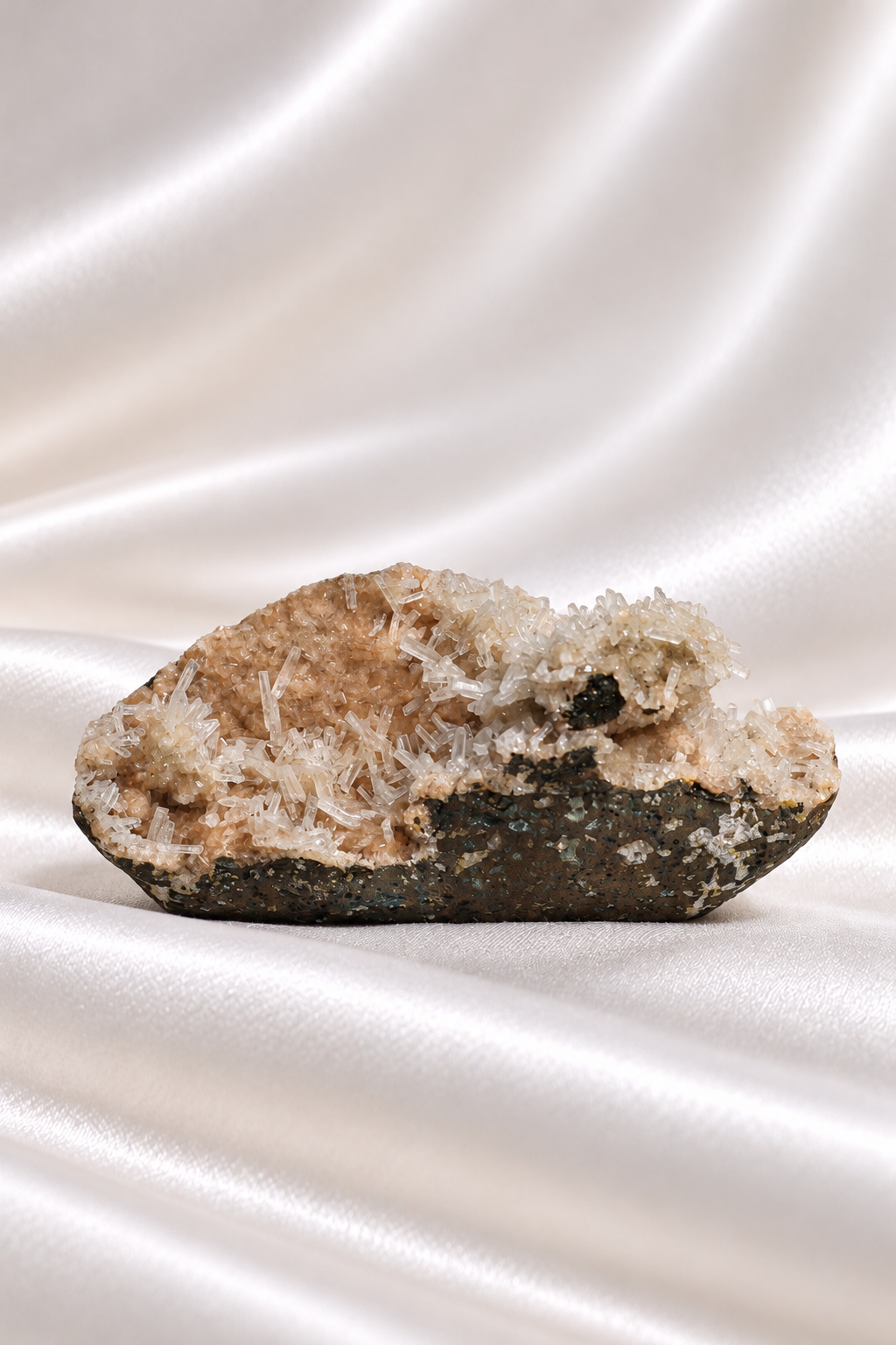 Heulandite withe Calcite Cluster - RARE #7