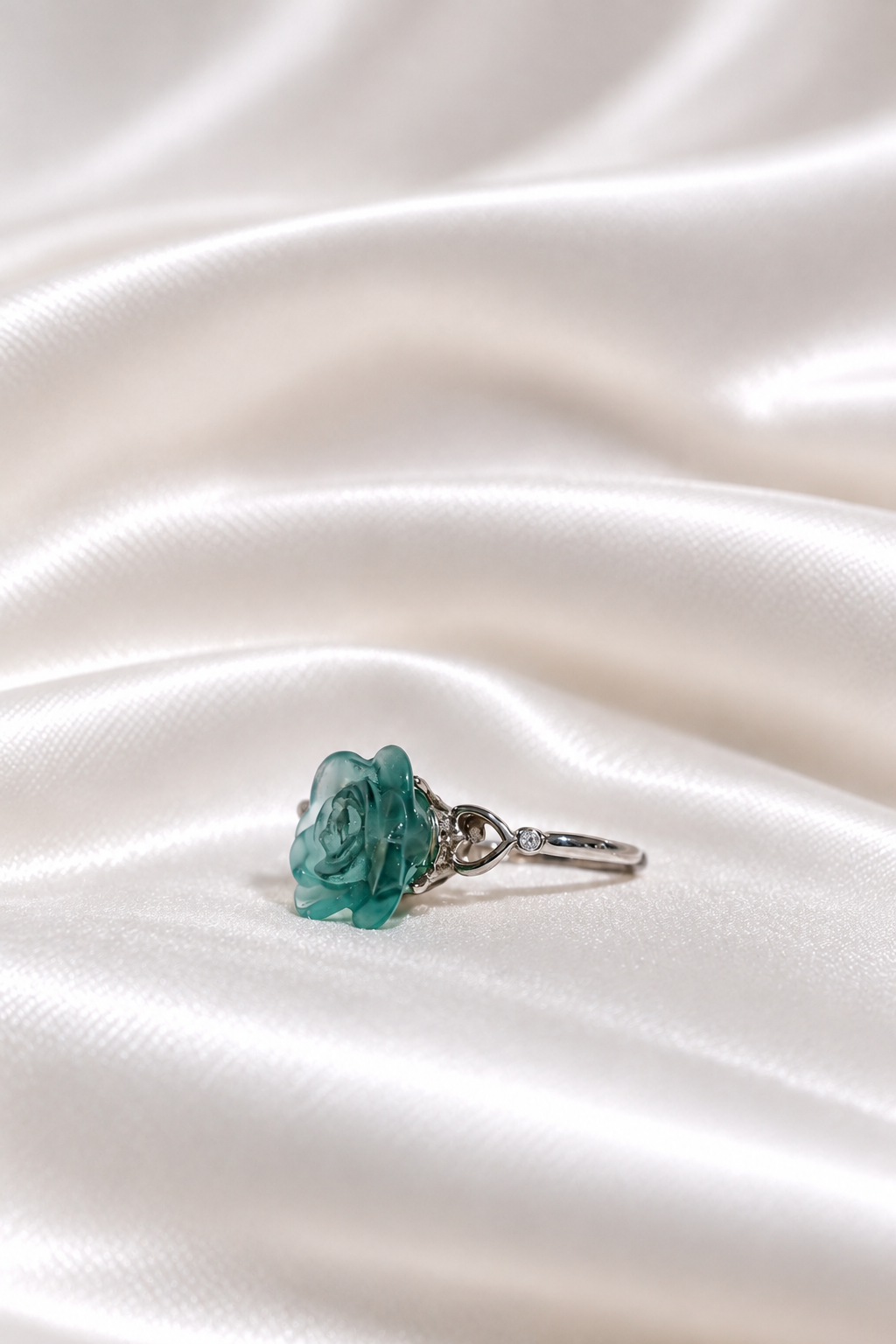 Fluorite Flower Ring #4