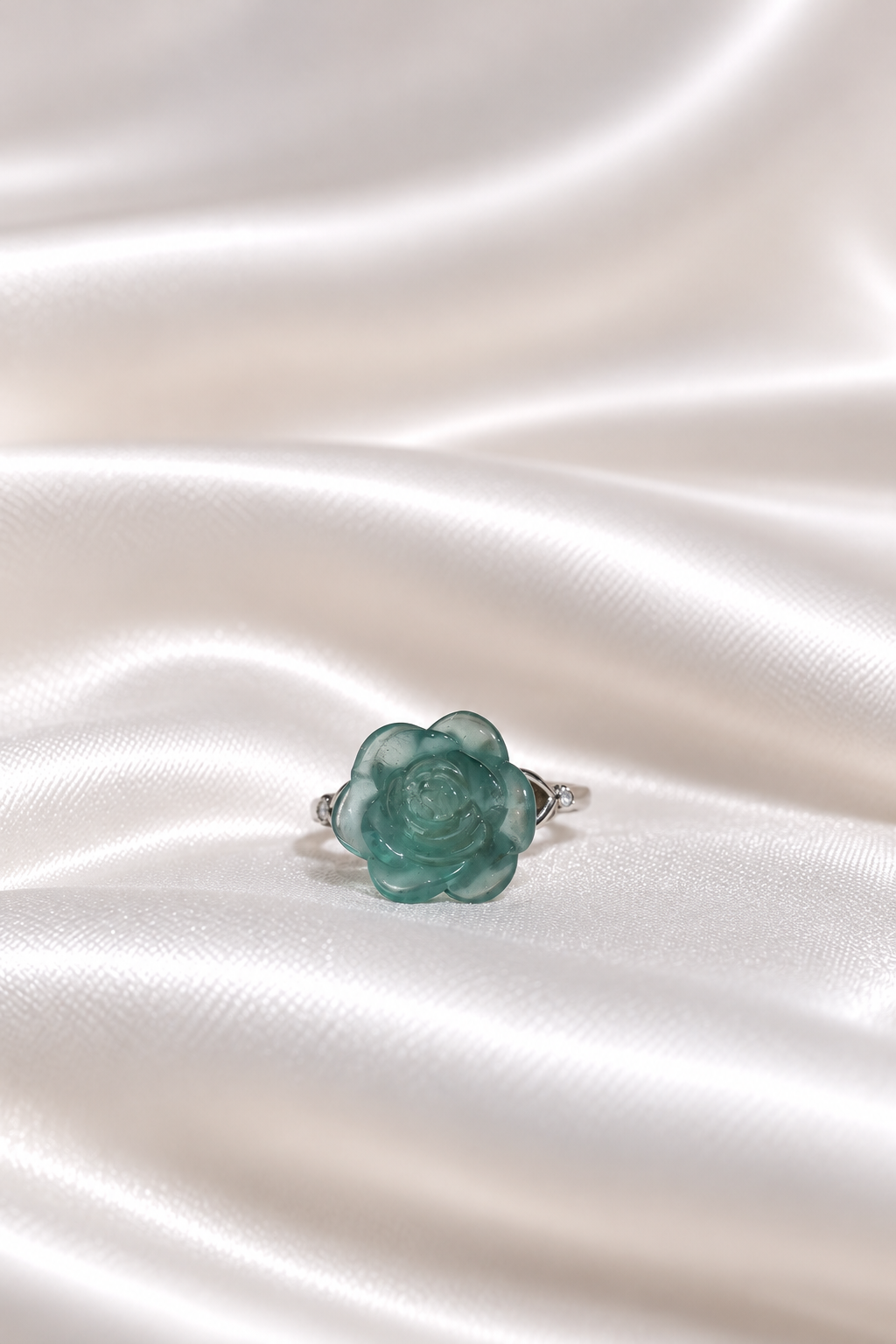 Fluorite Flower Ring #4