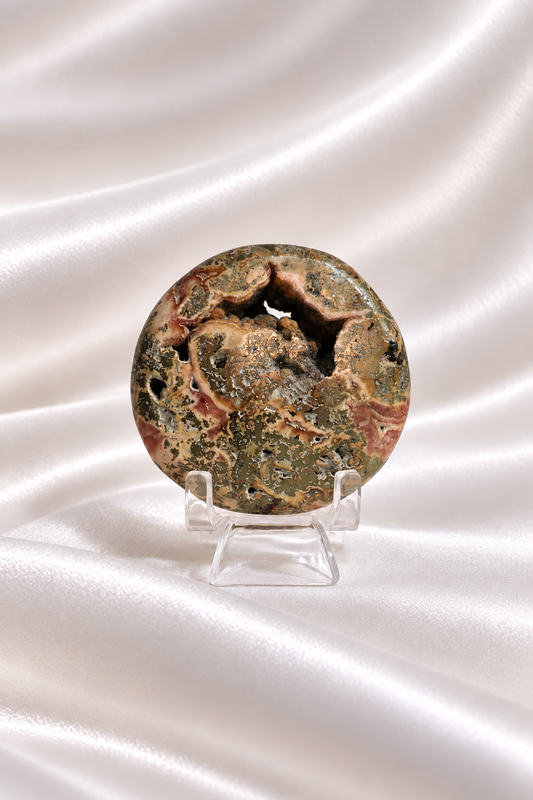 Rhodochrosite palmstone #3