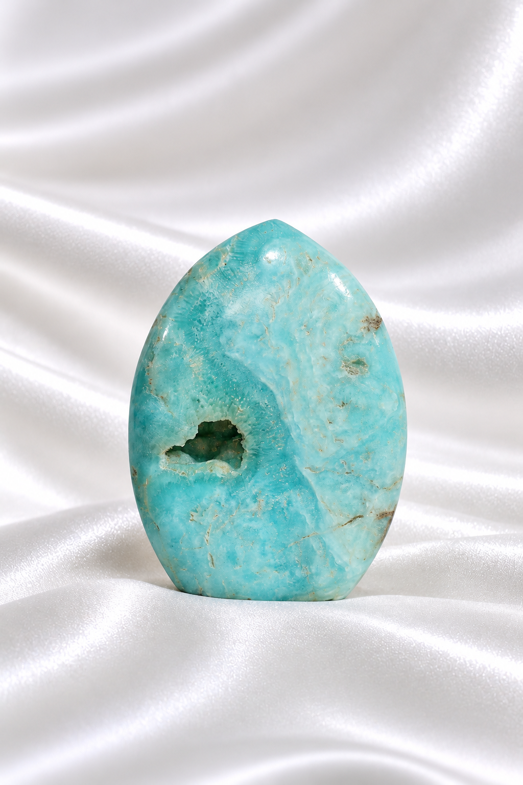 Blue Aragonite Flame #8