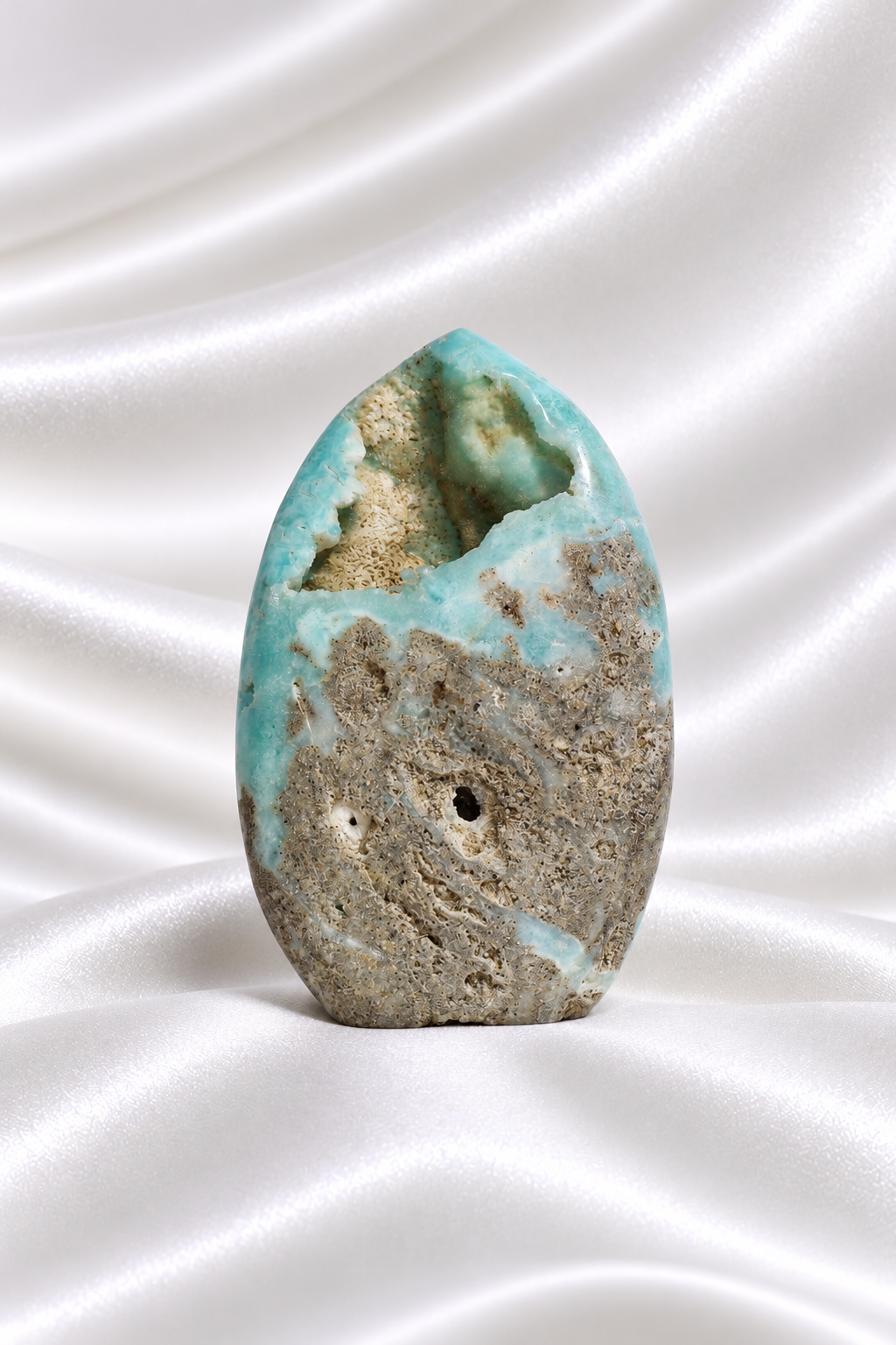 Blue Aragonite Flame #15